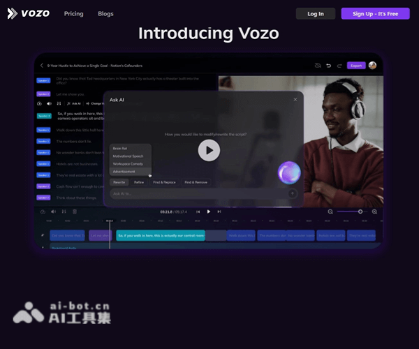 Vozo–AI视频编辑工具