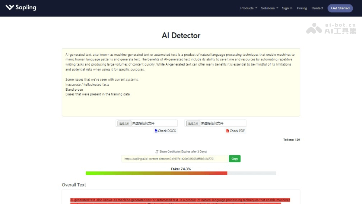 Sapling AI Content Detector NGHh6wMXY2.png