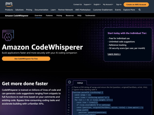 CodeWhisperer–AI编程助手