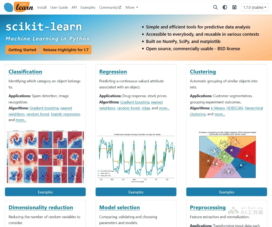 Scikit-learn–Python机器学习库