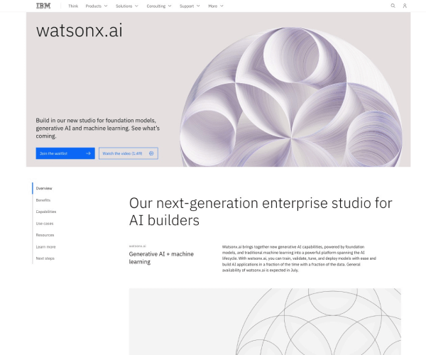 Watsonx.ai–企业级AI开发平台
