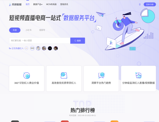 热浪数据–短视频数据服务