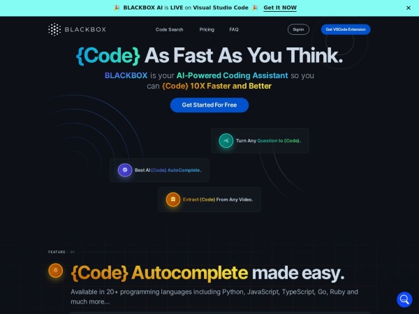BLACKBOX AI–AI编程快速生成