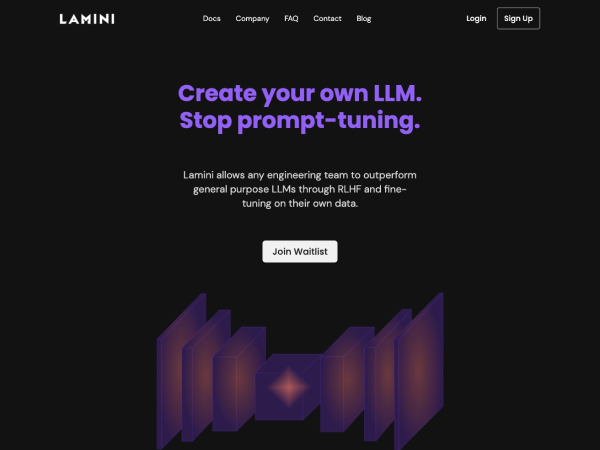 Lamini–大模型定制引擎
