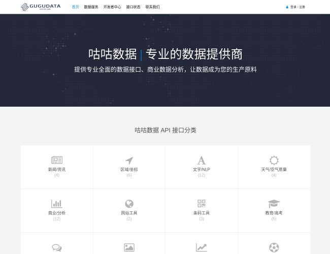 咕咕数据–专业数据分析平台