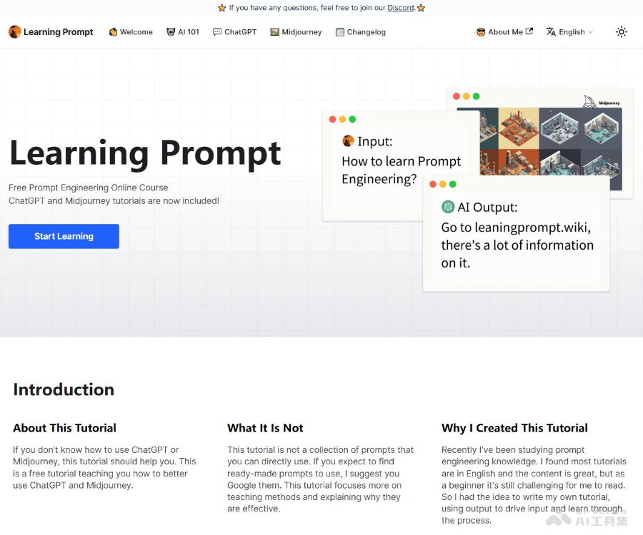 Learning Prompt–AI提示词学习平台