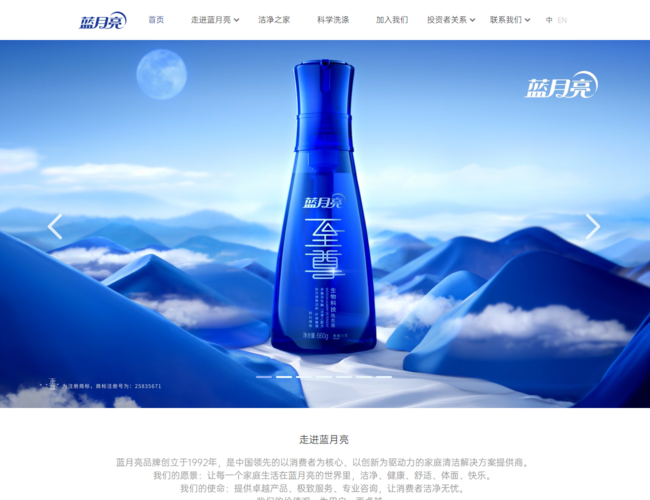 蓝月亮–专业衣物清洁护理