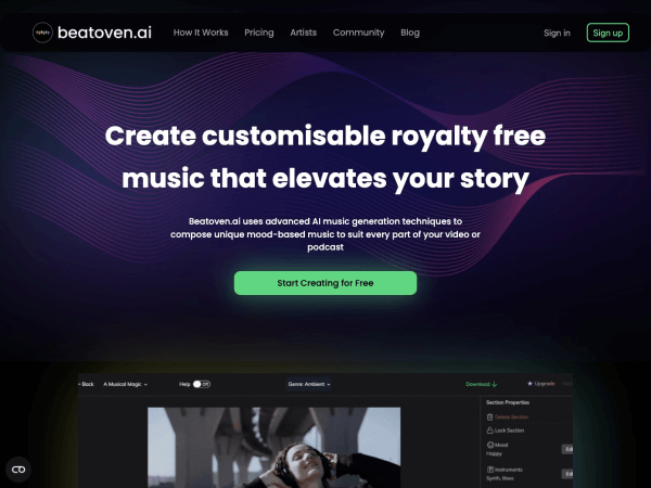 beatoven.ai–AI音乐生成