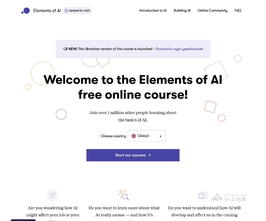 Elements of AI–免费AI通识课程