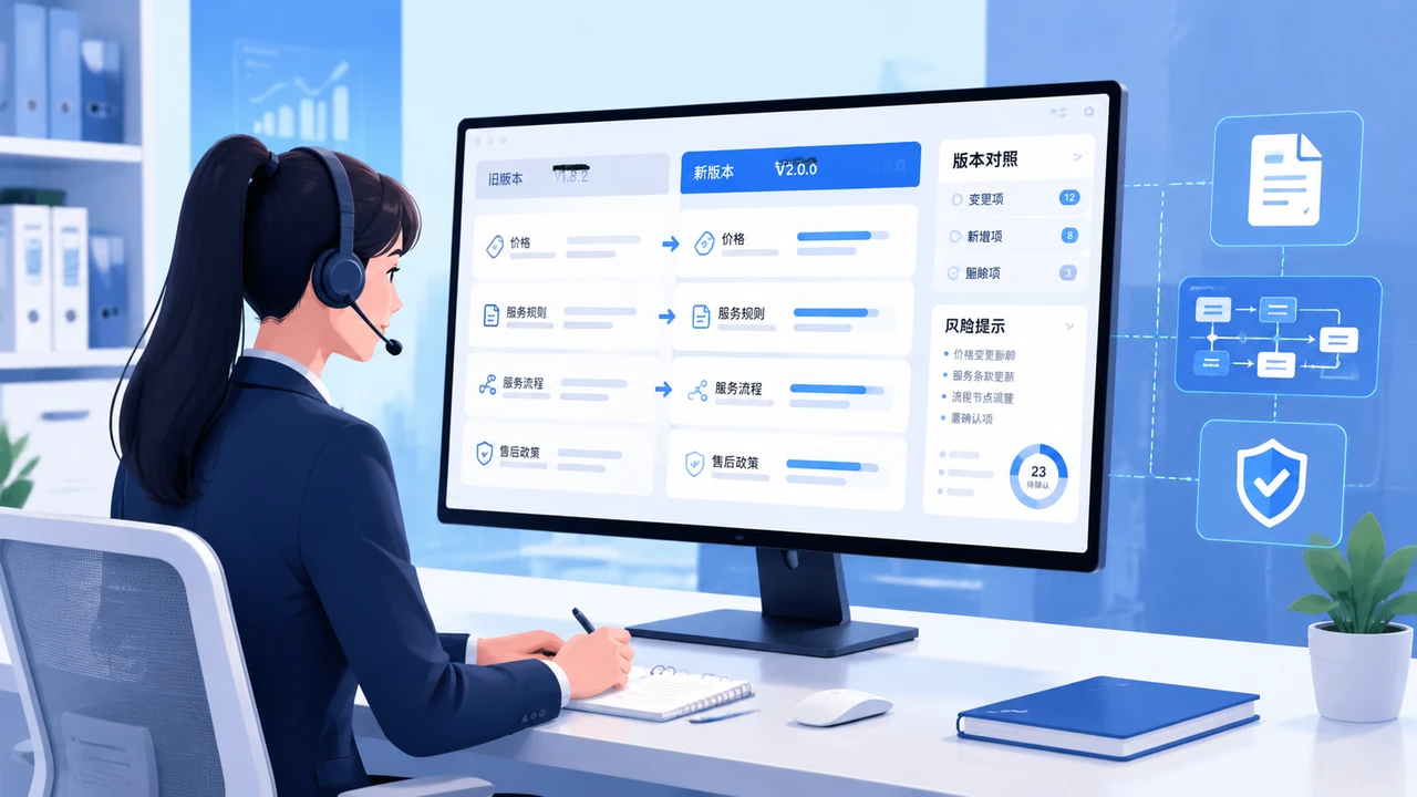 客服知识更新频繁时,AI回答为什么会落后:建立变更同步机制的四步法