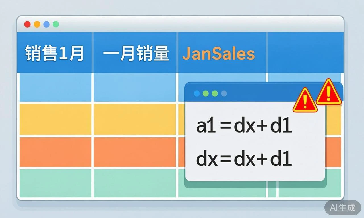 AI生成表格公式总出错?先检查数据结构与计算口径