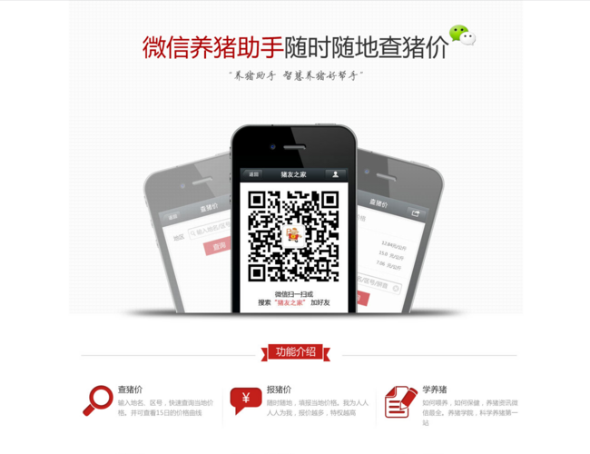 猪友之家–微信查猪价助手