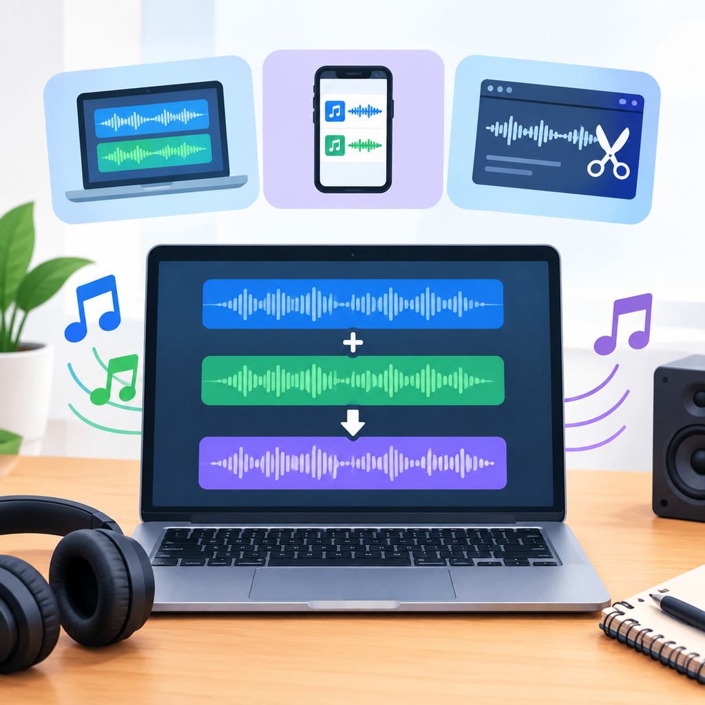 音乐音频合并怎么操作？手把手教你三种常用方法