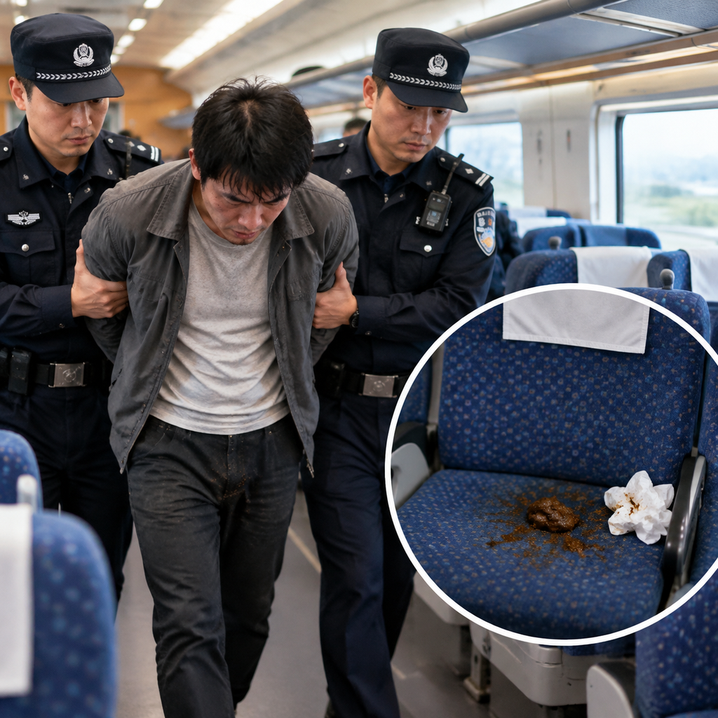 在高铁座位上排便男子已被拘：公共场所行为边界与法律后果解读